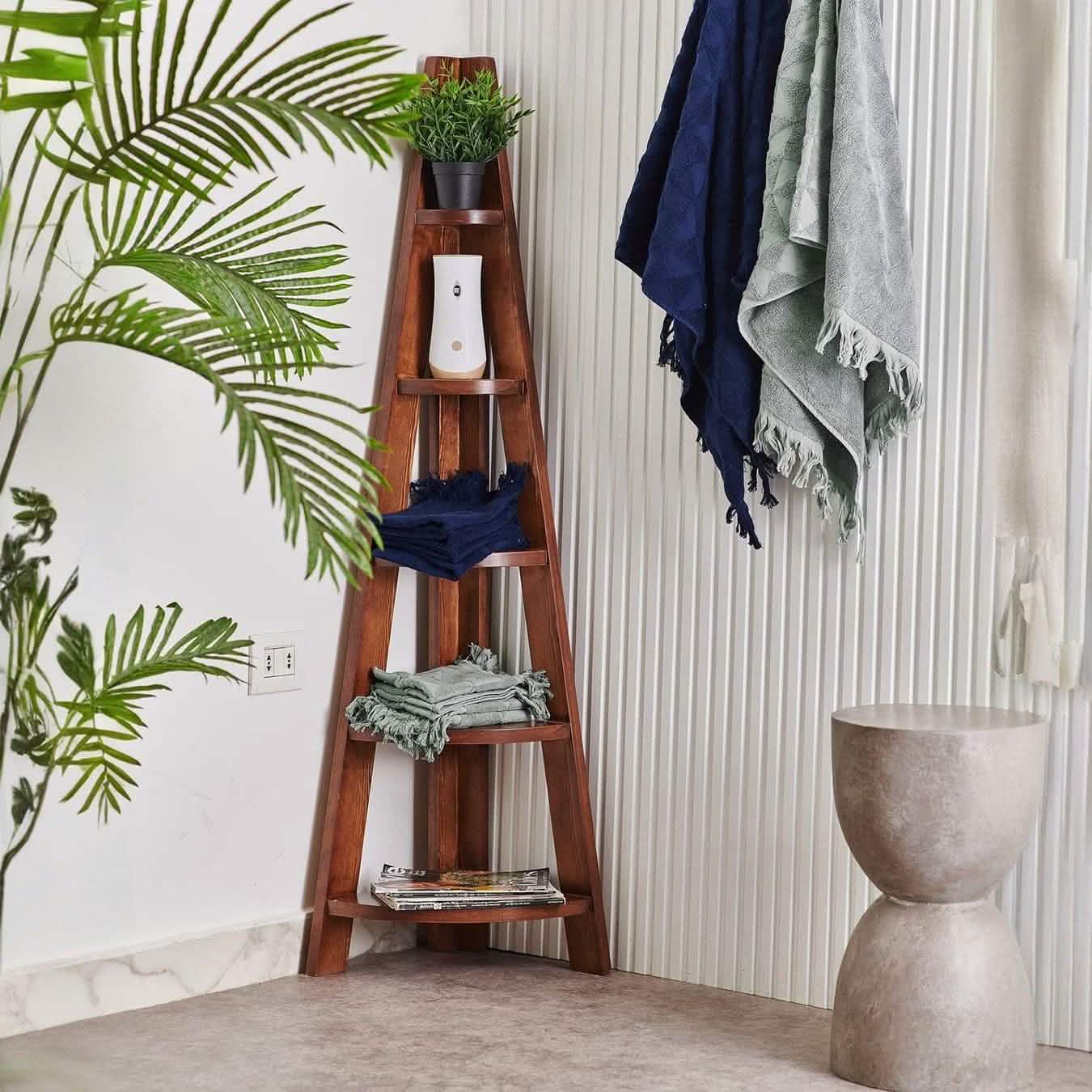 وحدة رفوف - بني - 30x40x160 سم