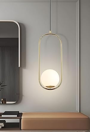 مصباح سقف - معدن - ذهبي - 60×60×120 سم