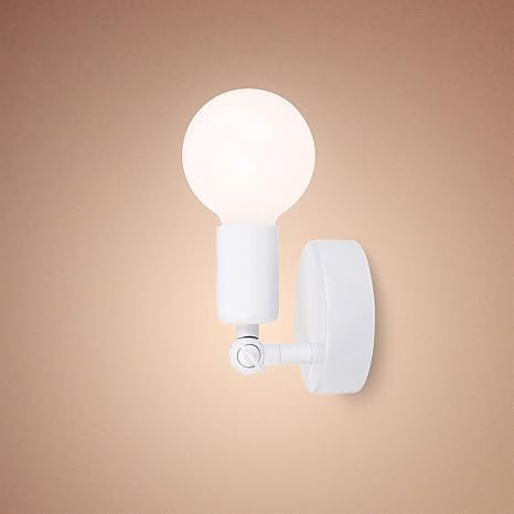 لمبه حائط - معدن - أبيض - 60x60x120 سم