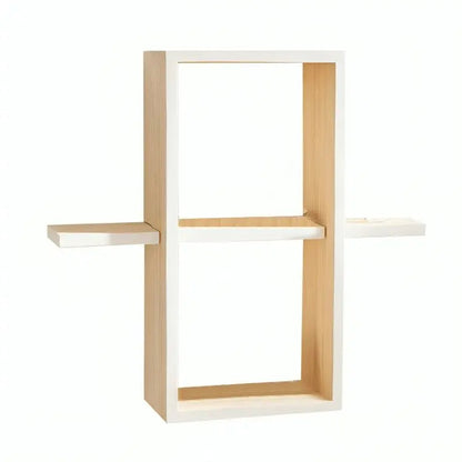 Wall mounted shelf unit- NW - Beige -35x14x65 cm