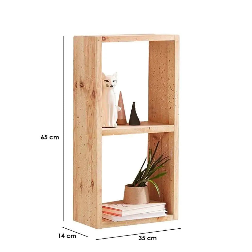 Shelf -NW -Wooden color - 35x14x65 cm