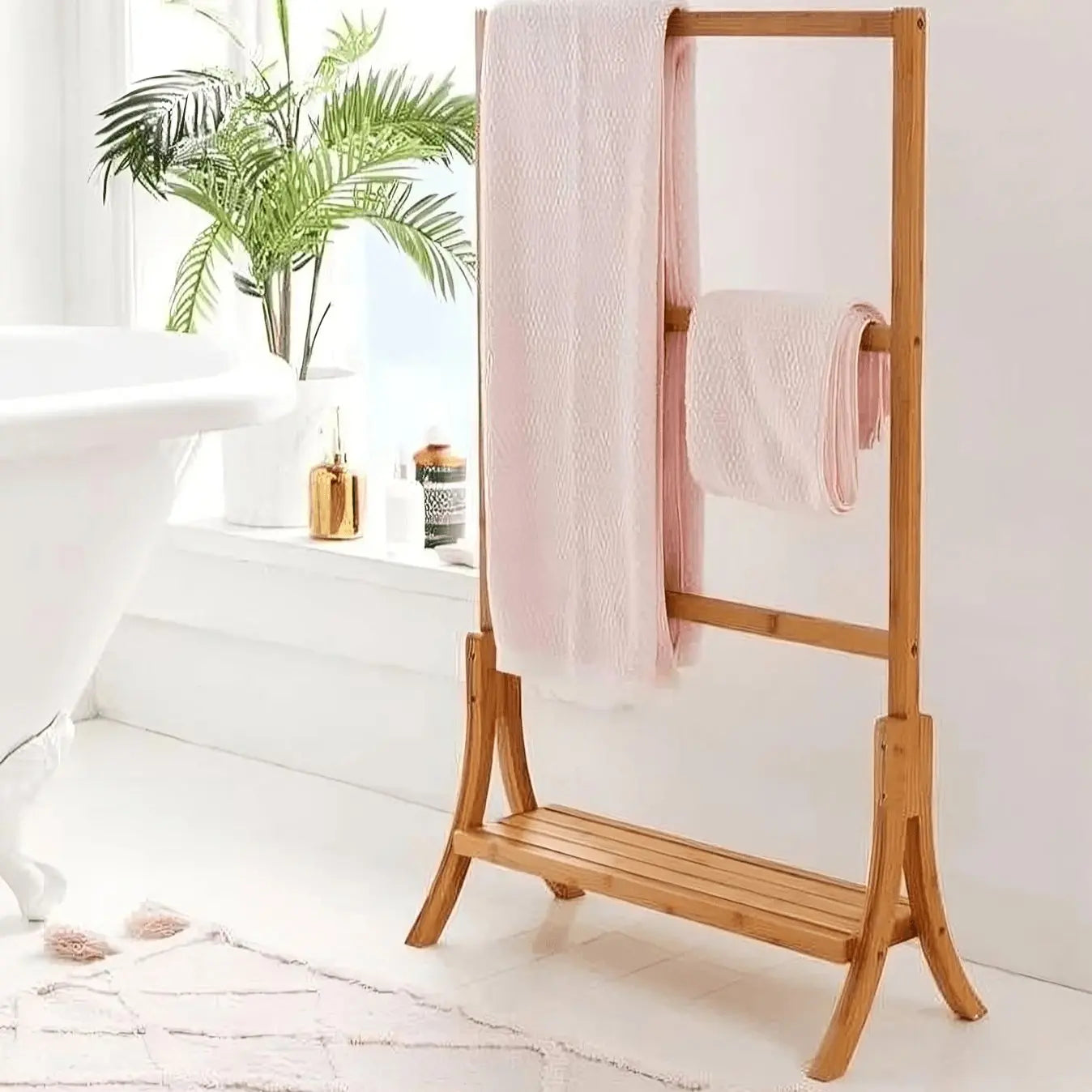 رف مع علاقة - NW - بني - 35x75x120 سم