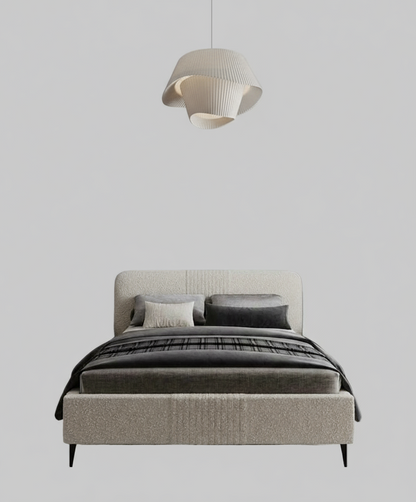 سرير - خشب ام دي اف- رمادي - متعدد المقاسات