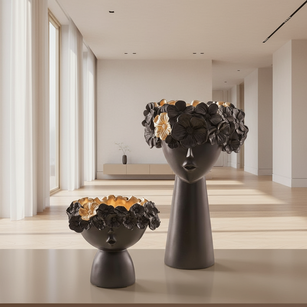 Table Acccessories -Polyster - Black & Gold - Multi Size