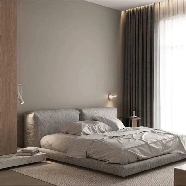 Bed - MDF - Linen - Multi Sizes - Cataloug