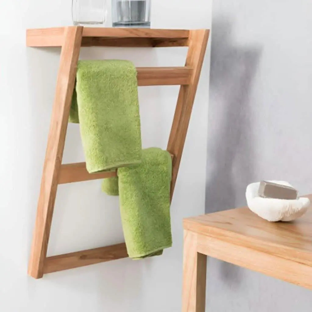 Hanger stand with shelf - NW - Wooden color - 40x18x90 cm