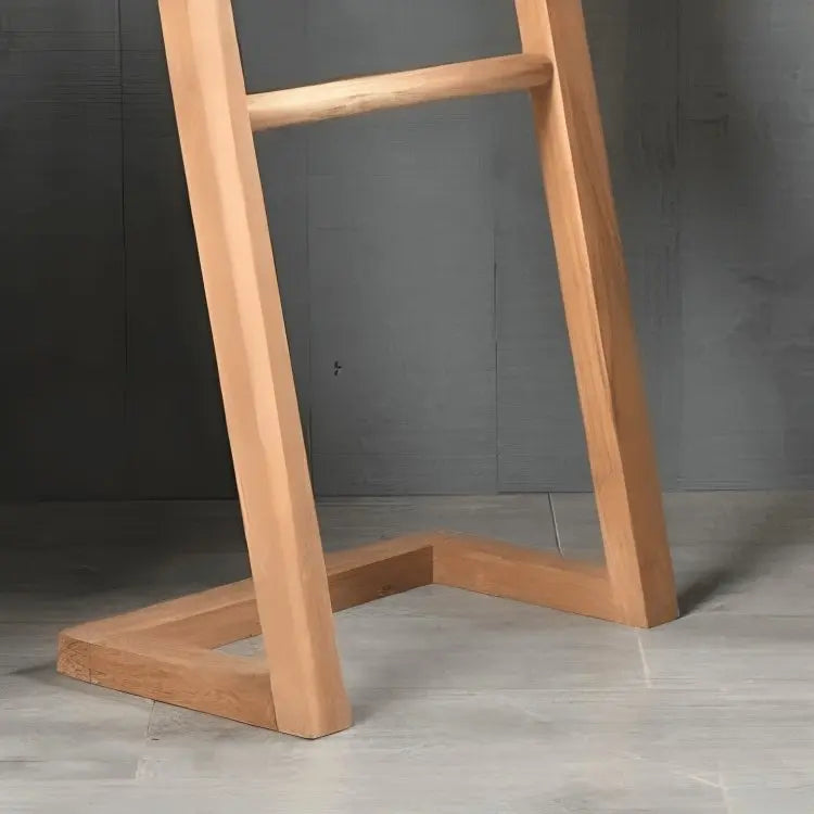 Towel rack stand - NW - Wooden color - 40x30x150 cm