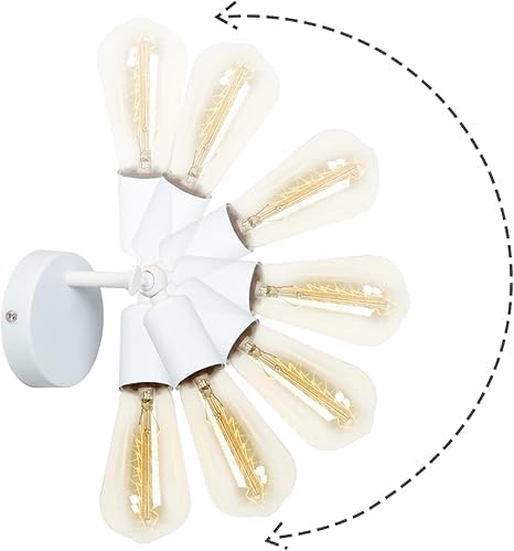 لمبه حائط - معدن - أبيض - 60x60x120 سم