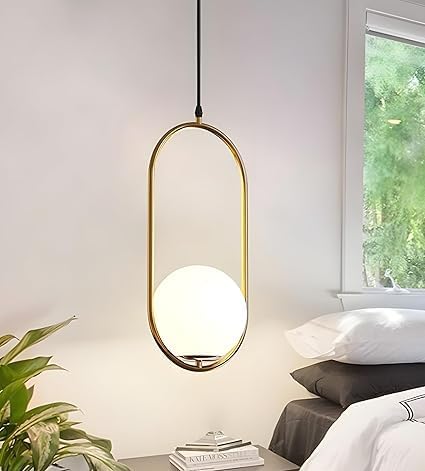 مصباح سقف - معدن - ذهبي - 60×60×120 سم