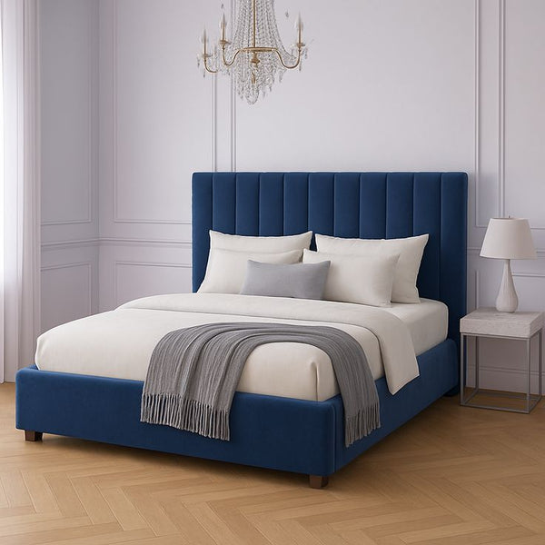 Bed-MDF Wood-Blue-Multi Size