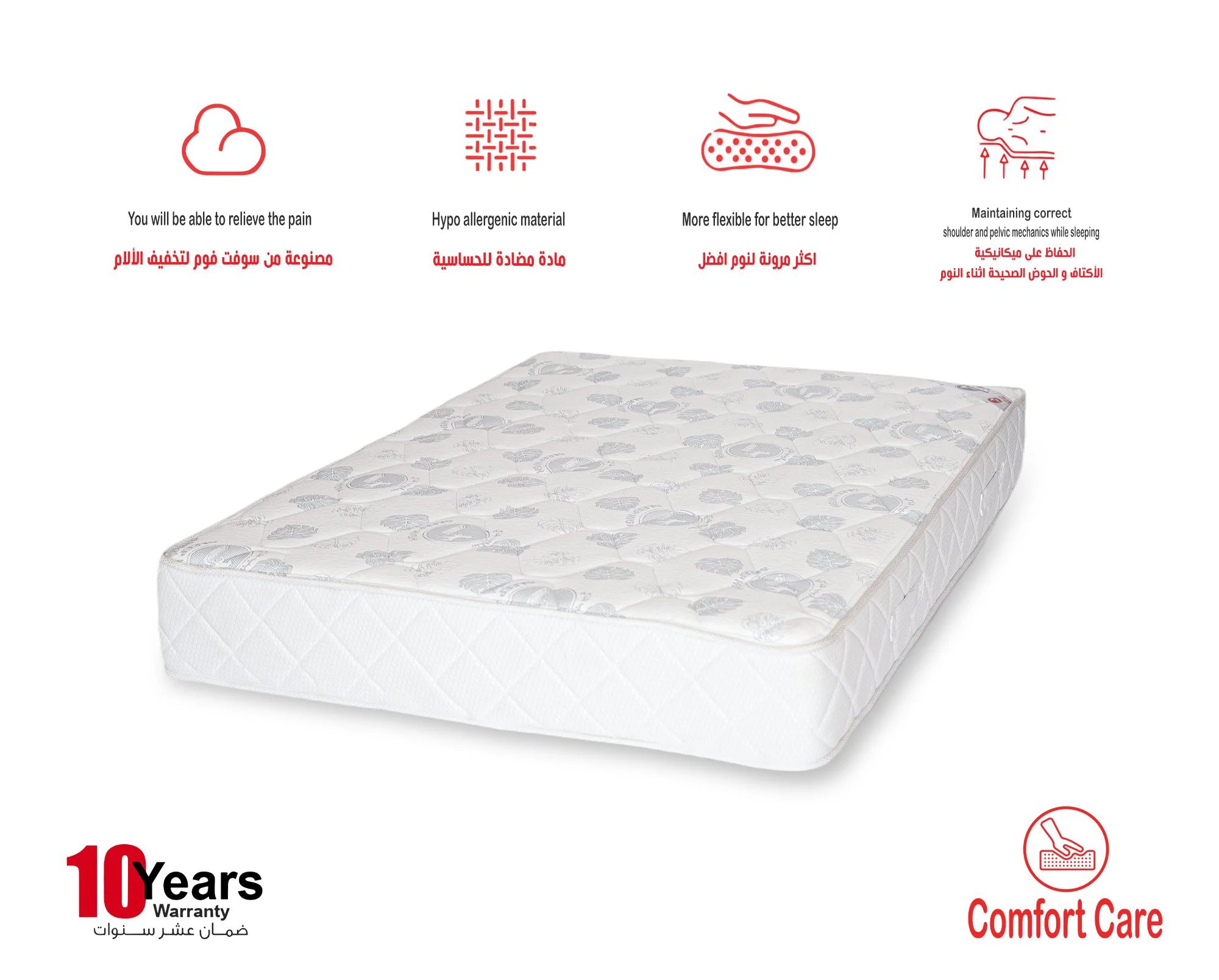 Comfort Care - Double Net - 195x160x20 cm