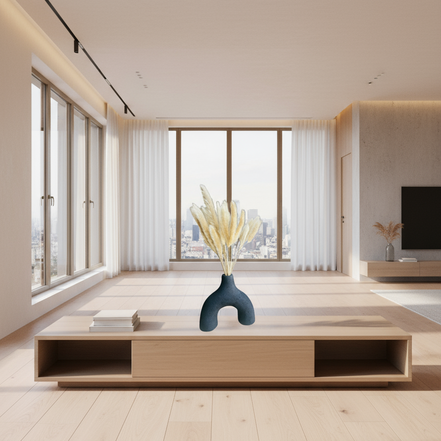 مزهرية - فخار - ؤف وايت - 19×20 سم