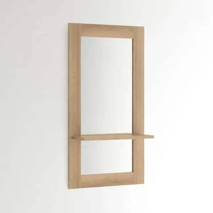 Mirror with shelf - NW - Wooden color - 47x12x125 cm