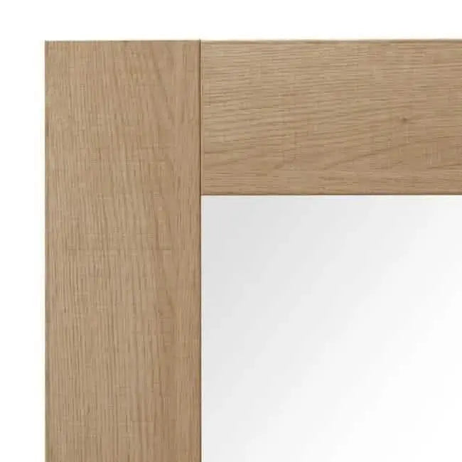 Mirror with shelf - NW - Wooden color - 47x12x125 cm