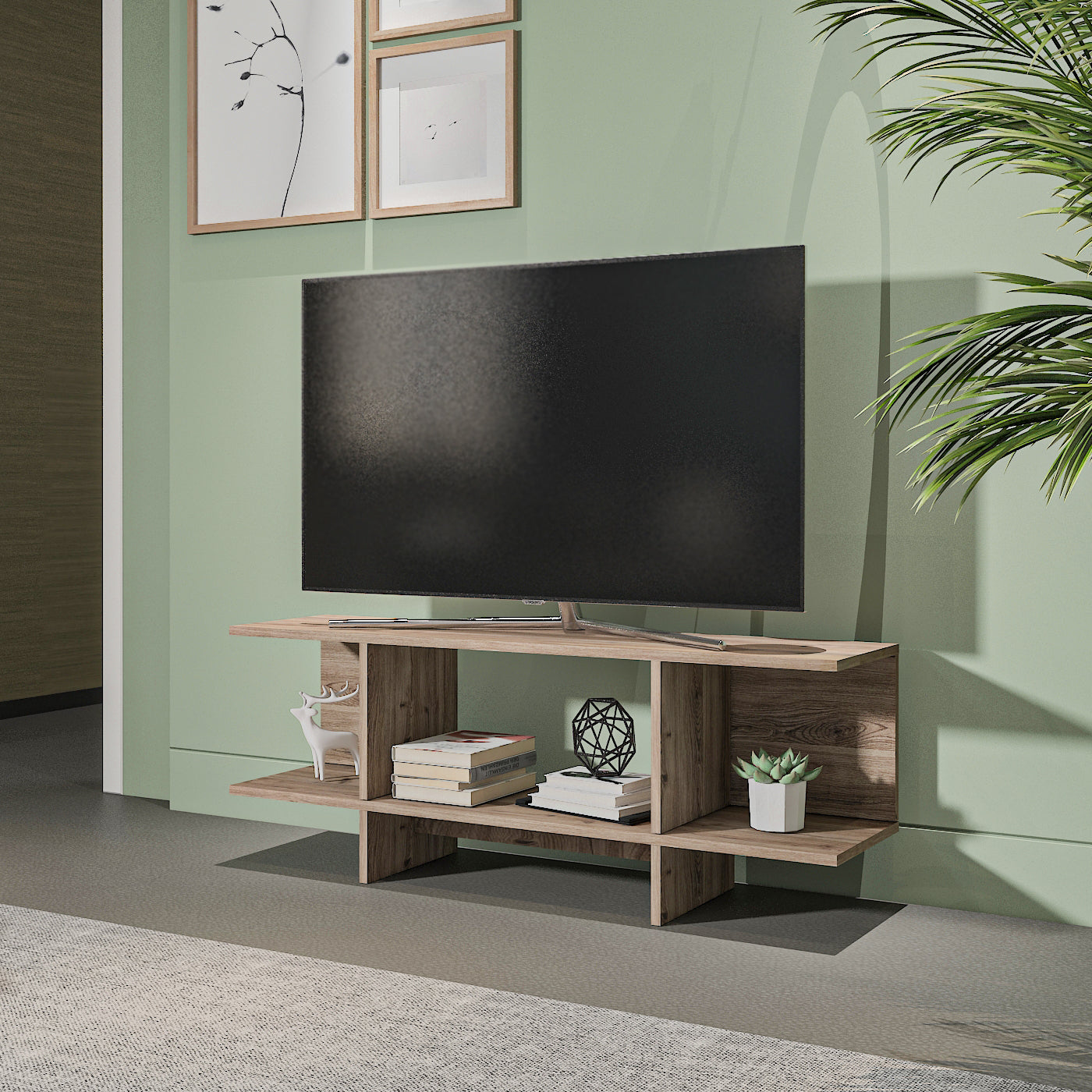 TV Unit - MDF - Multi Color - 120x30x45 cm