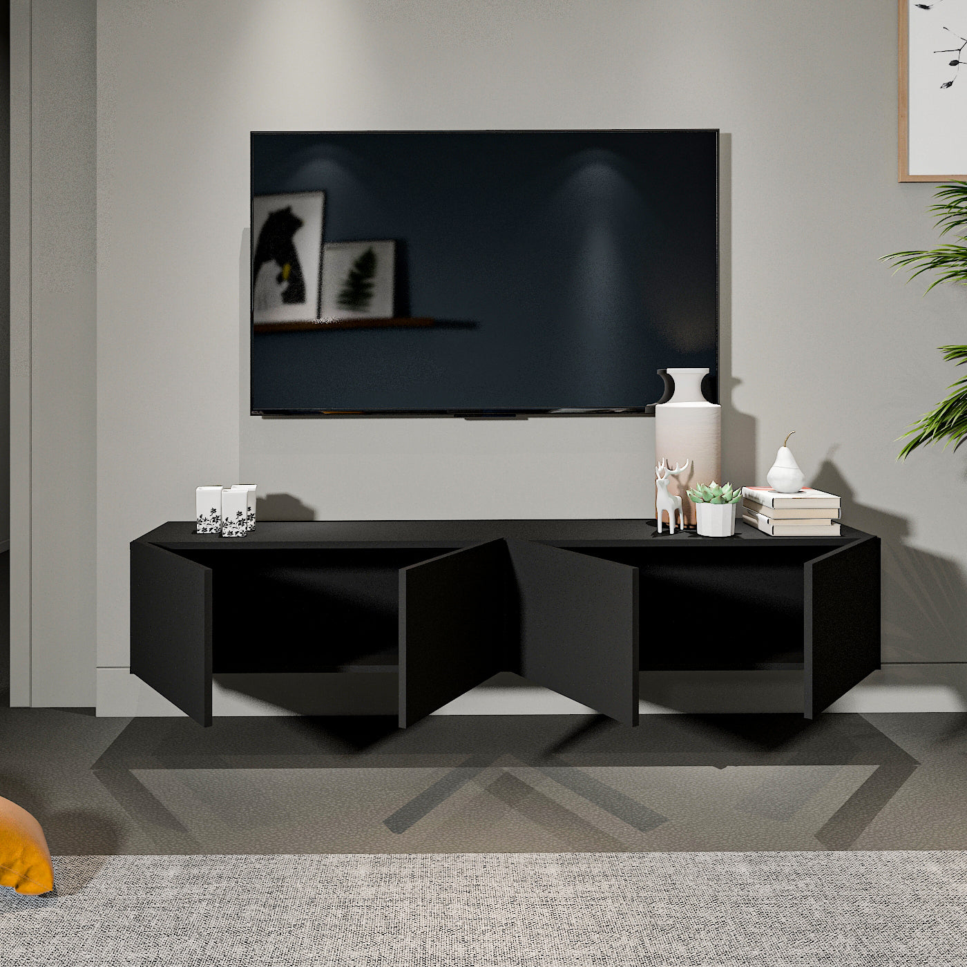TV Unit - MDF - Multi Color - 180x35x32 cm