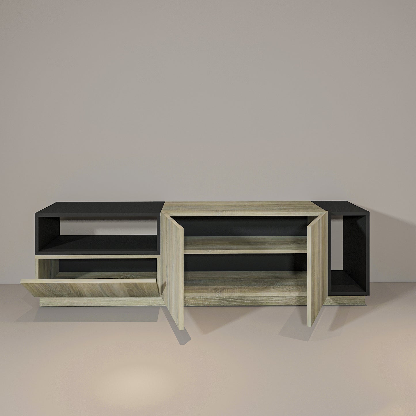 TV Unit - MDF - Multi Color - 160x35x45 cm