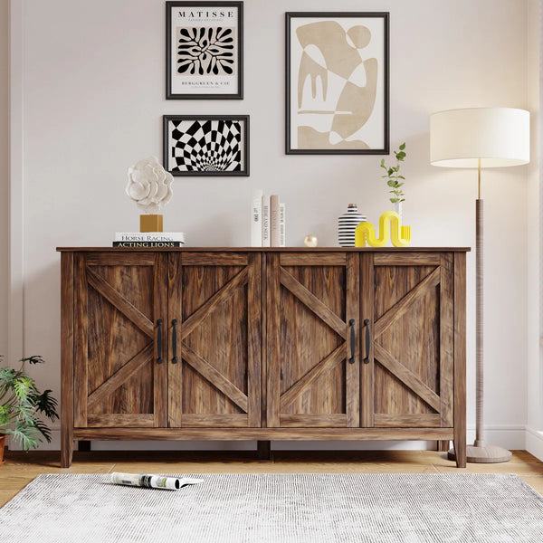 Buffet - MDF Wood - Brown - 170x85x40 cm