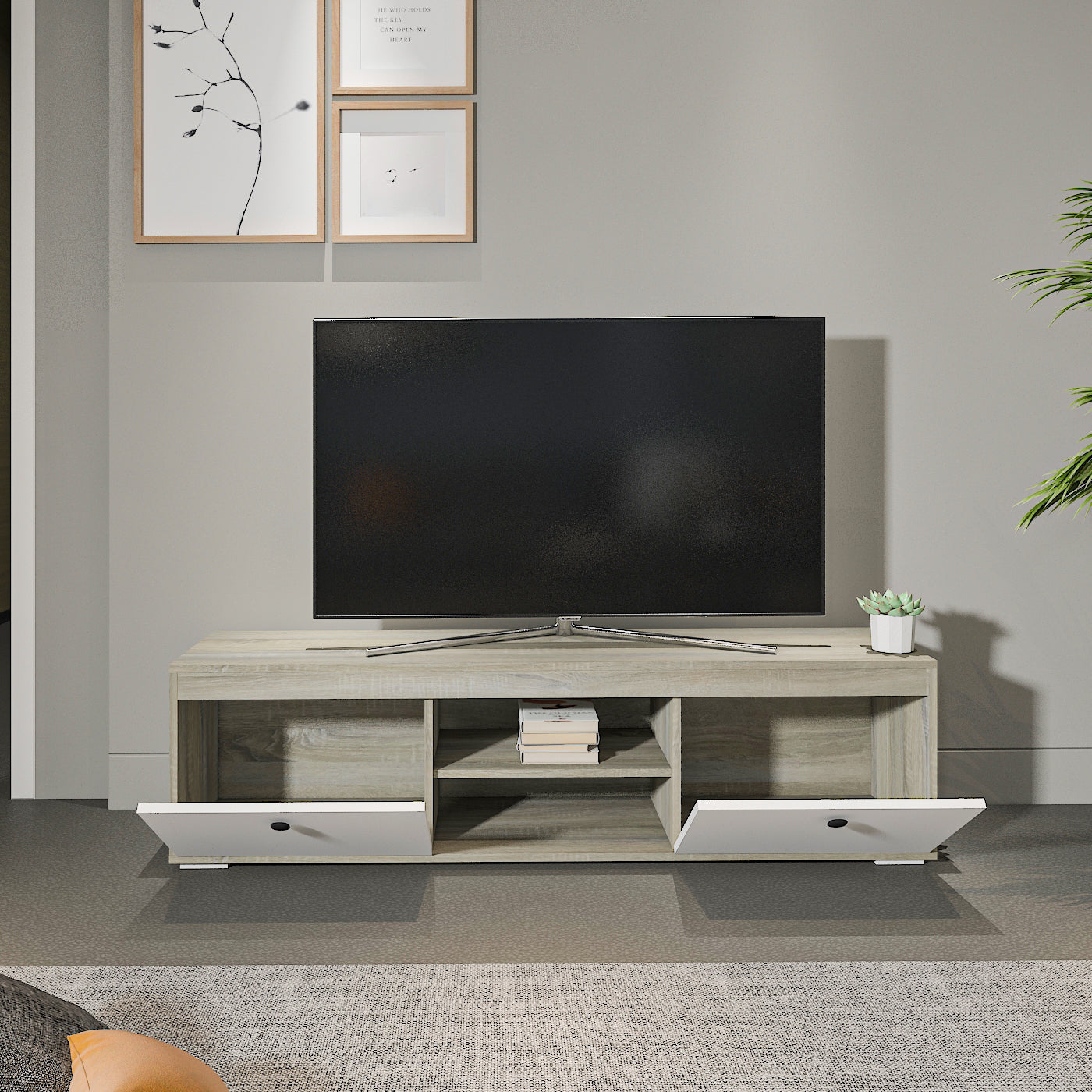 TV Unit - Multi Color - MDF - 160x35x44 cm