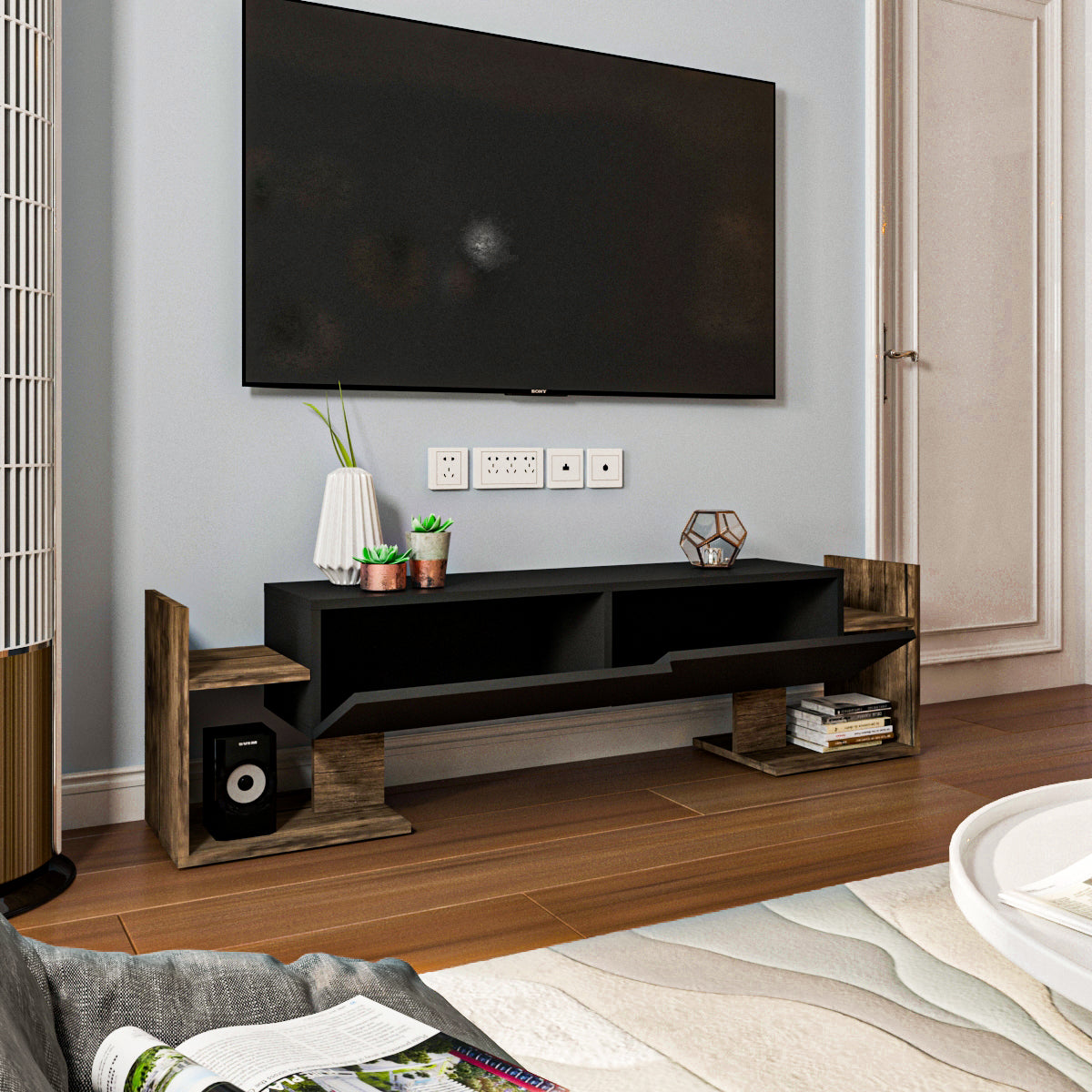 TV Unit - Multi Color - MDF - 160x30x42 cm