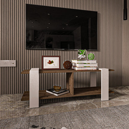وحدة تلفزيون - خشب MDF - متعدد الألوان - 120×30×43