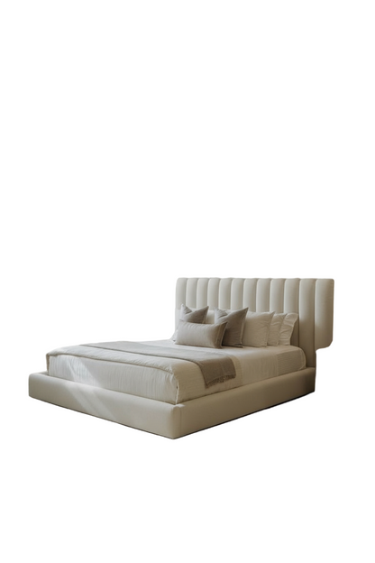 سرير - خشب ام دي اف- أبيض - متعدد المقاسات