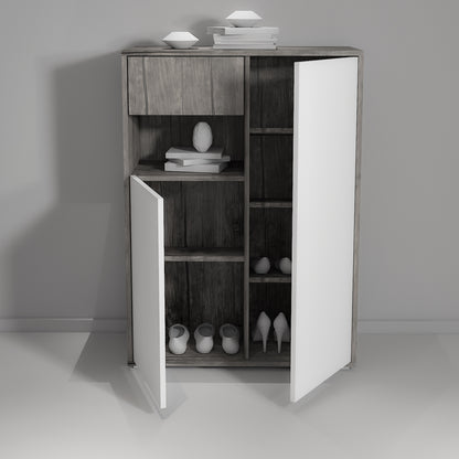 Shoe Cabinet - Multi Color - MDF - 112x80x35 cm