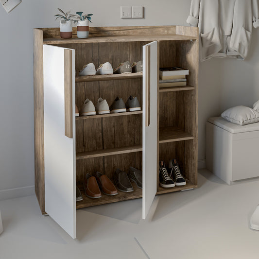 Shoe Cabinet - Multi Color - MDF - 112x80x35 cm