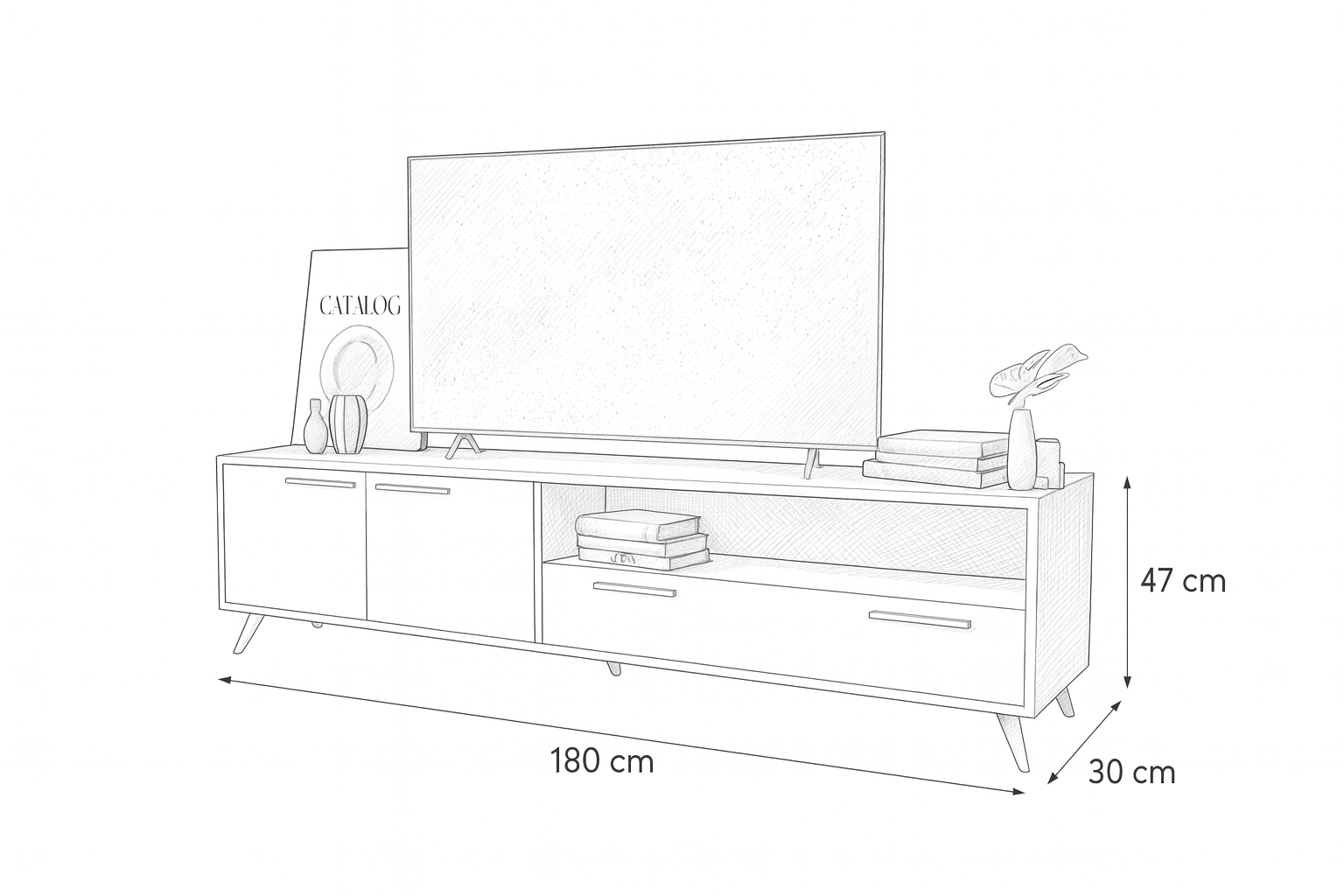 TV Unit 180x30x47 - Cataloug