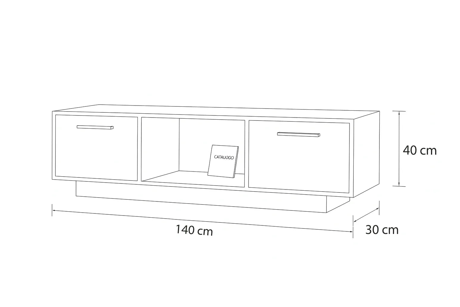 TV Unit 140x40x30 - Cataloug