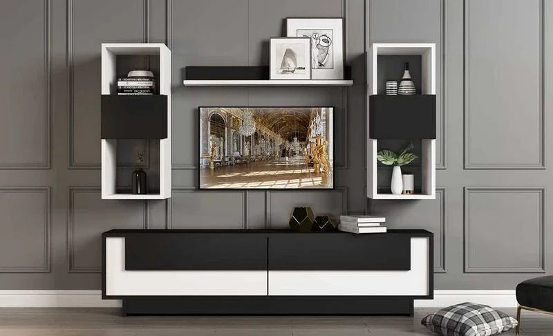 TV Unit - MDF Wood - Multi color - 160x30x40 cm - Cataloug