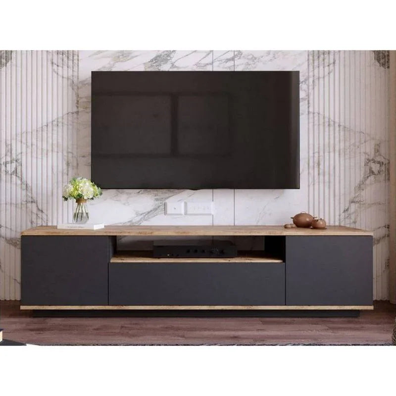 TV Unit - MDF Wood - Multi color - 180x30x45 cm - Cataloug
