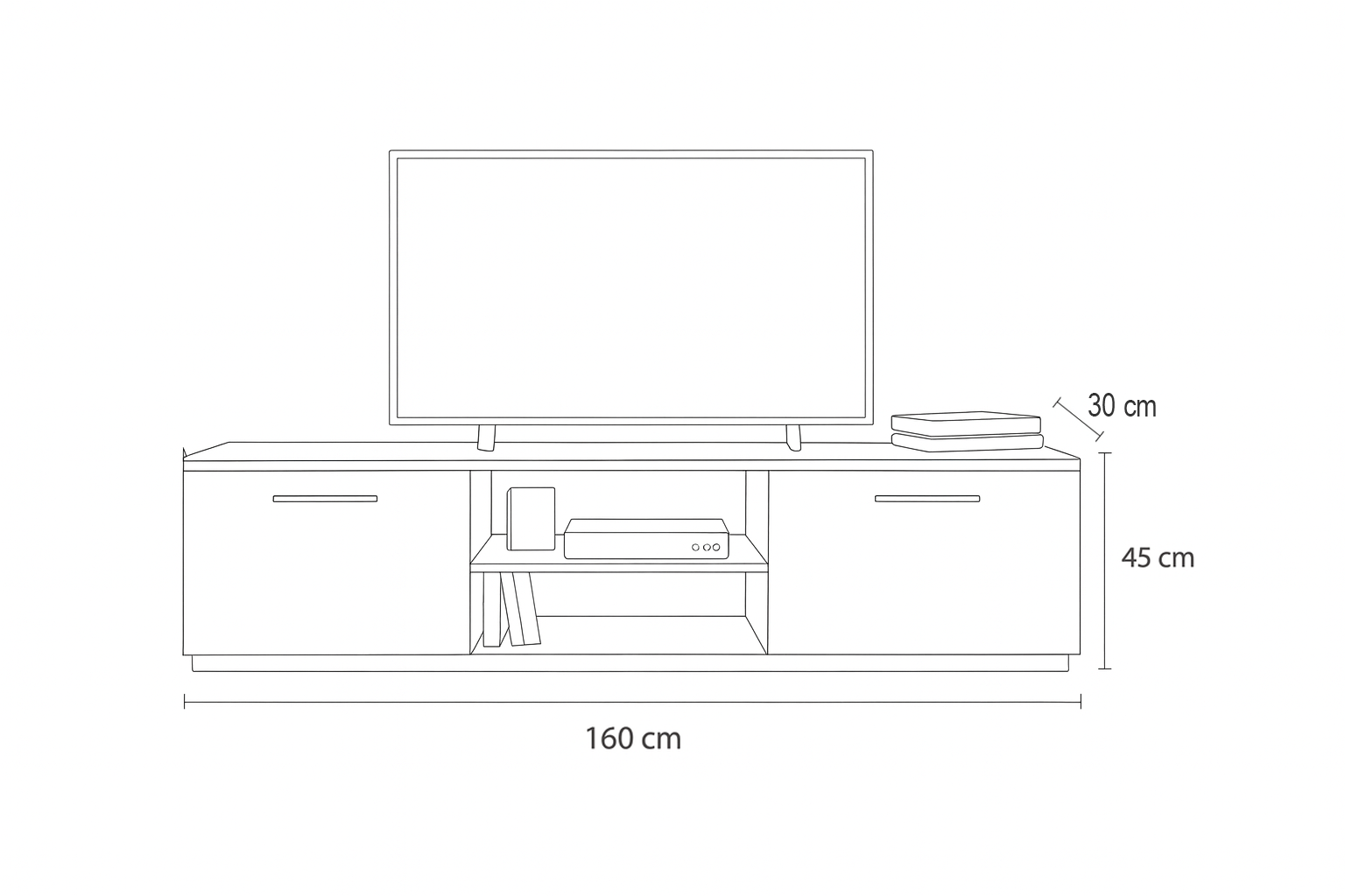 TV Unit 160x30x45 - Cataloug