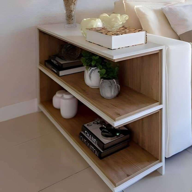 Console - MDF - White & Beige - 80x60x25 - Cataloug