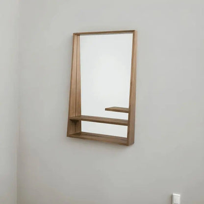 مرآة - لون خشبي - 50x11x90x سم