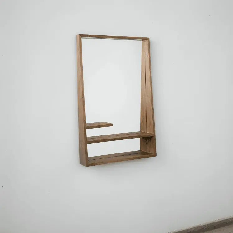 مرآة - لون خشبي - 50x11x90x سم