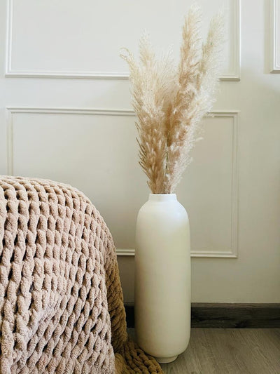 مزهرية - فخار-ؤف وايت - 8x40 سم