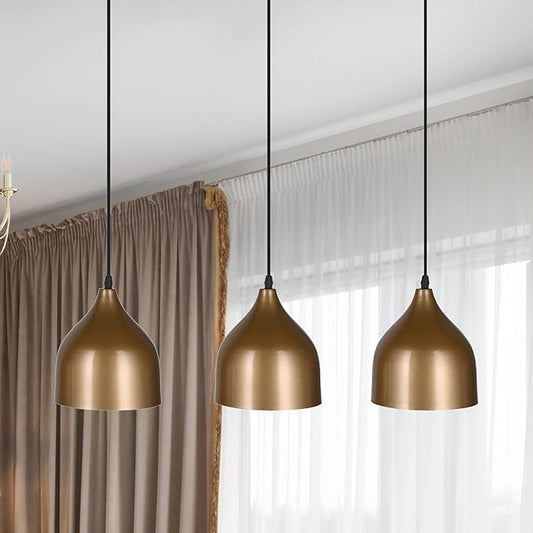 Celling lamp - Metal - Gold & Black - 60x60x120 cm