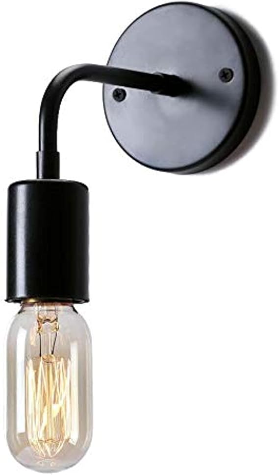 لمبه حائط - معدن - أسود - 17x15x17 سم