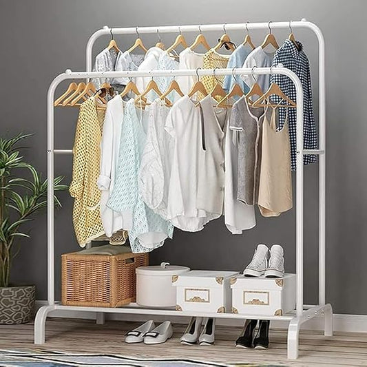 Clothes Hanger - Metal - Aura White - 150 x 110 x 35 cm