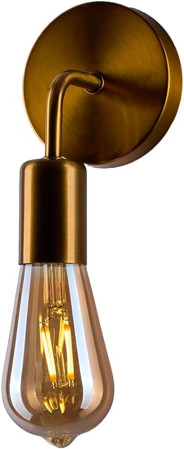 Wall Lamp - Metal - Gold - 15x30x60 cm