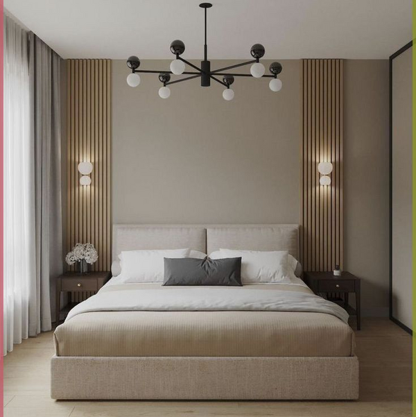 Bed - MDF Wood - Beige -Multi Size