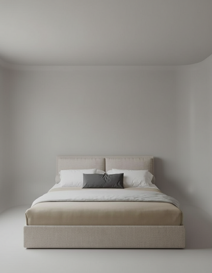 سرير - خشب -ام دي اف - بيج - متعدد المقاسات