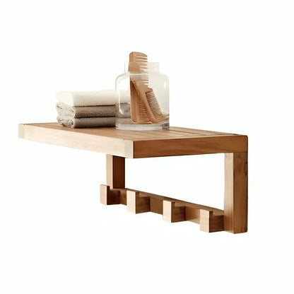 shelf with hanger - NW - Brown - 55x30x30 cm