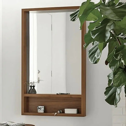 مرآة مع كرسي - NW- بني - 55x8x110 سم