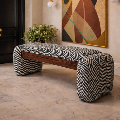 Banquet - Beech Wood - Multi Color - 120x40x45 cm