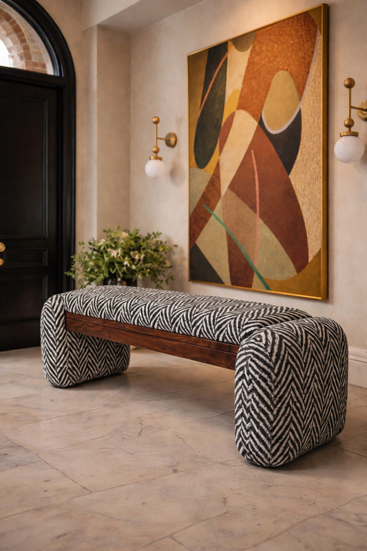 بانكيت - خشب زان - متعدد الألوان - 120×40×45 سم