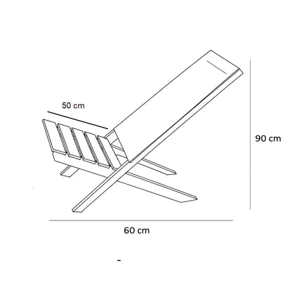 Beach Chair - Beech Wood - Beige - 60×50×90 cm - Cataloug