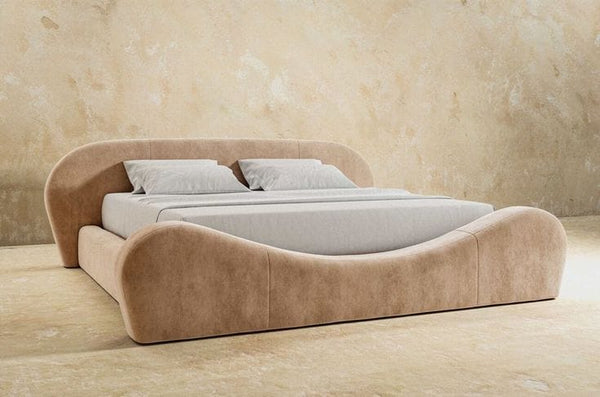 Bed - MDF Wood - Beige - Multi Size