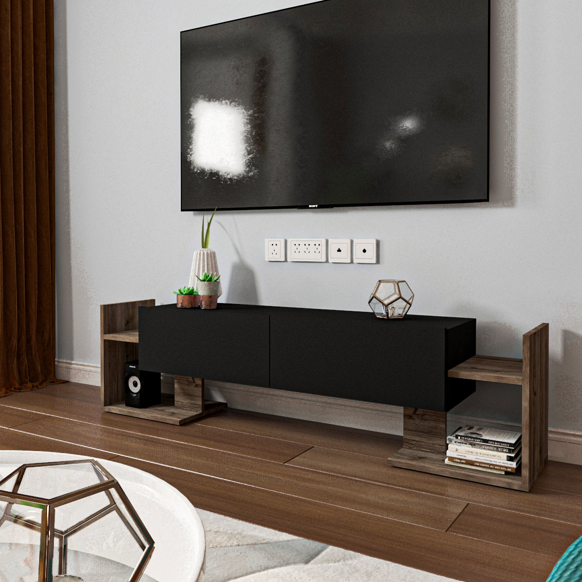 TV Unit - MDF - Multi Color - 160x30x43 cm
